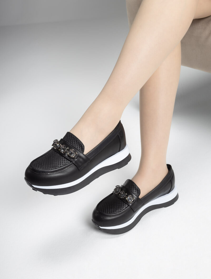 Derbies compensées à strass